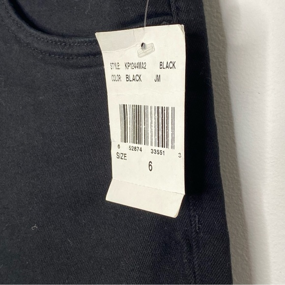 Kut From the Kloth Reese Black Button Fly High Rise Ankle Straight Leg Jeans - Picture 7 of 10